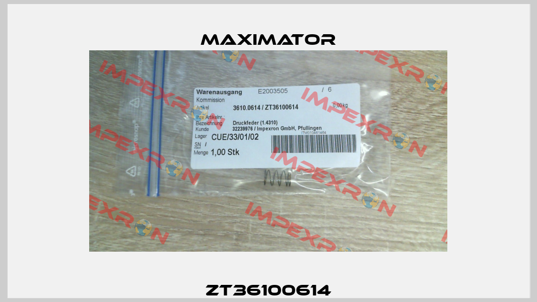 ZT36100614 Maximator