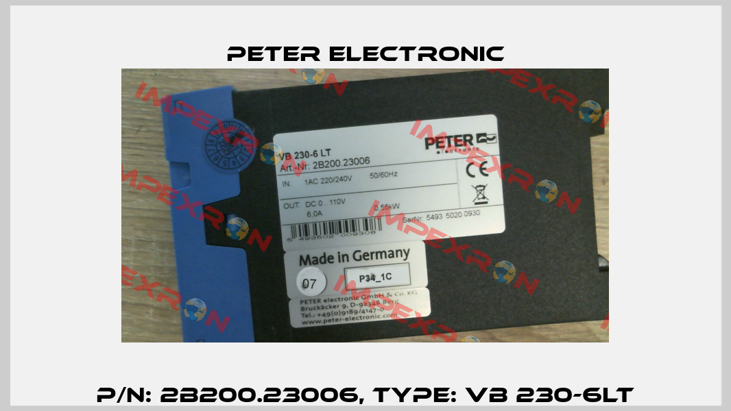 2B200.23006 / VB 230-6LT Peter Electronic