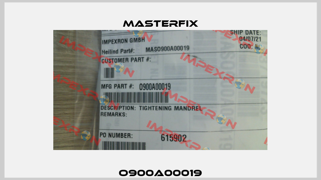 O900A00019 Masterfix