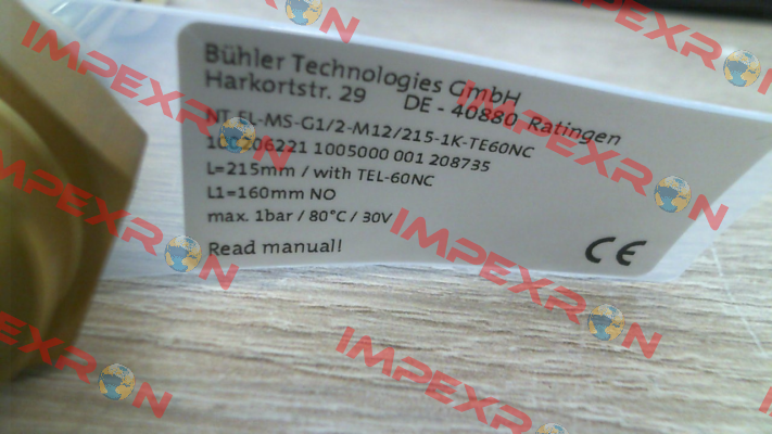 NT EL-MS-G1/2-M12/215-1K-TE60NC Bühler Technologies