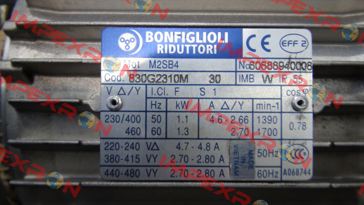 reducer for M2SB4, Nr:60688940008 Bonfiglioli