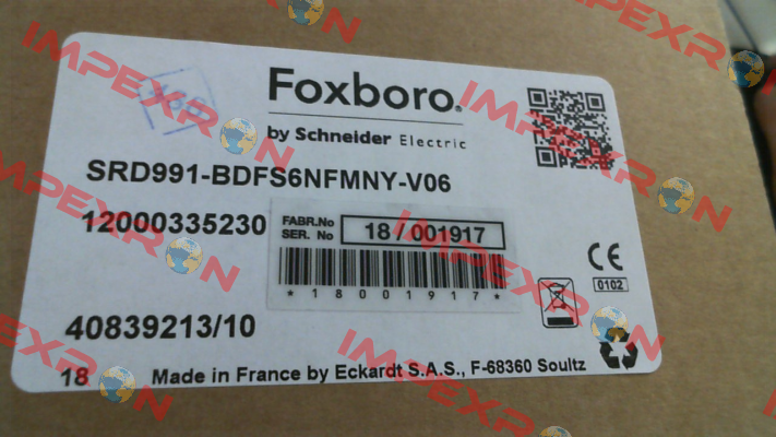 SRD991-BDFS6NFMNY-V06 Foxboro (by Schneider Electric)