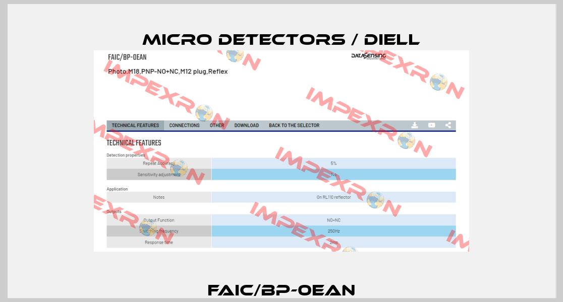 FAIC/BP-0EAN Micro Detectors / Diell