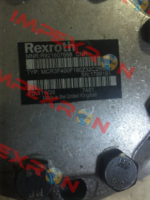 MCR3F400F180Z32C2RMS  Rexroth