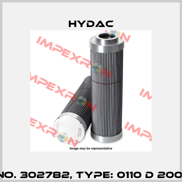 Mat No. 302782, Type: 0110 D 200 W/HC Hydac