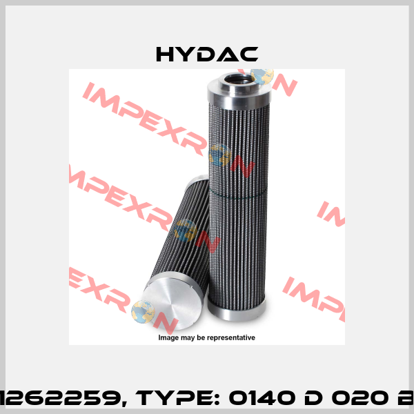 Mat No. 1262259, Type: 0140 D 020 BN4HC /-V Hydac