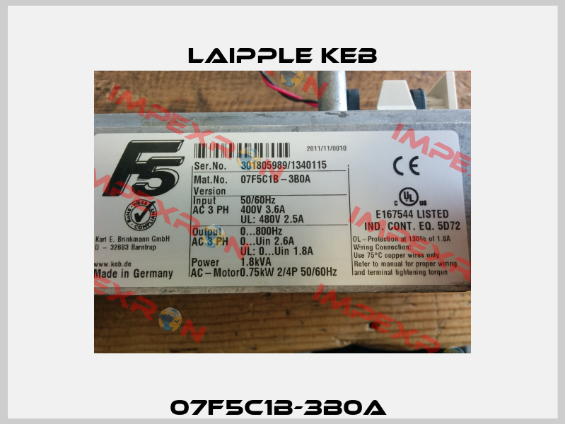 07F5C1B-3B0A  LAIPPLE KEB