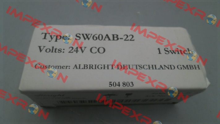 SW 60AB22/24V  504803 Albright