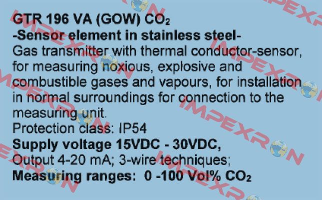 GTR 196 VA (GOW) CO2     Ados